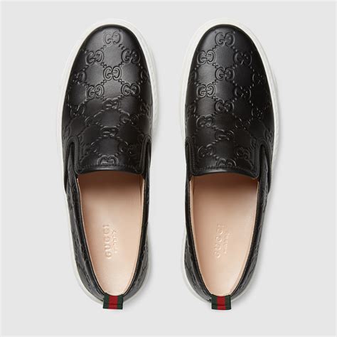 gucci slip on shoes black|slip on Gucci price.